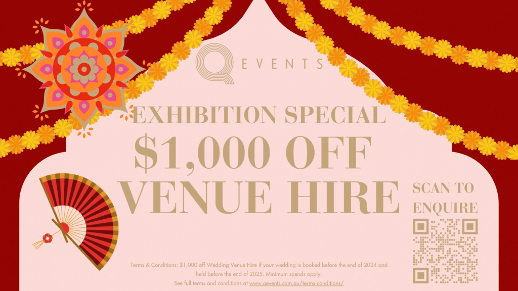 exhibition special poster for a discount on venue hire