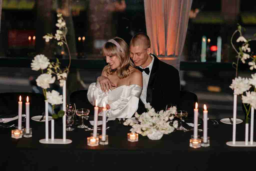 happy couple just married