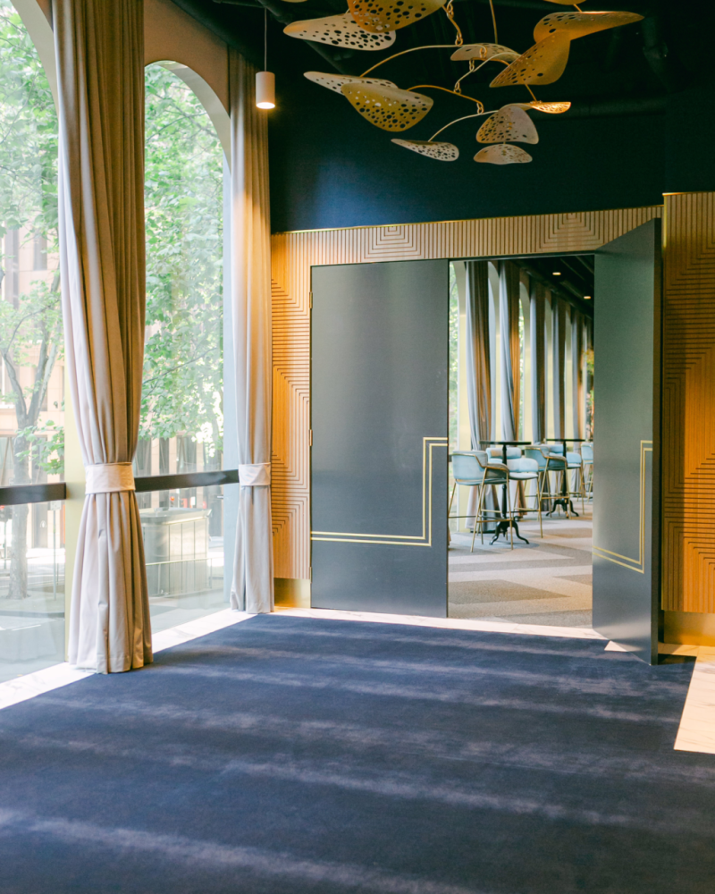 entrance to event space